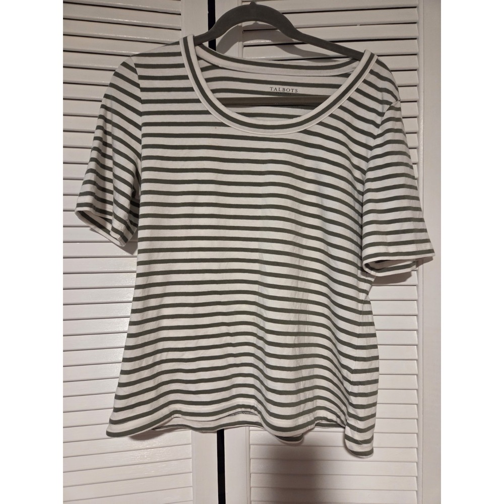 Talbots Striped Top PL - Picture 2 of 3